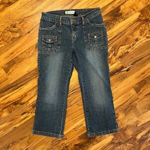 Womens Arizona Authentic Jeanswear Hipster Capris Size 7